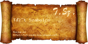 Tót Szabolcs névjegykártya